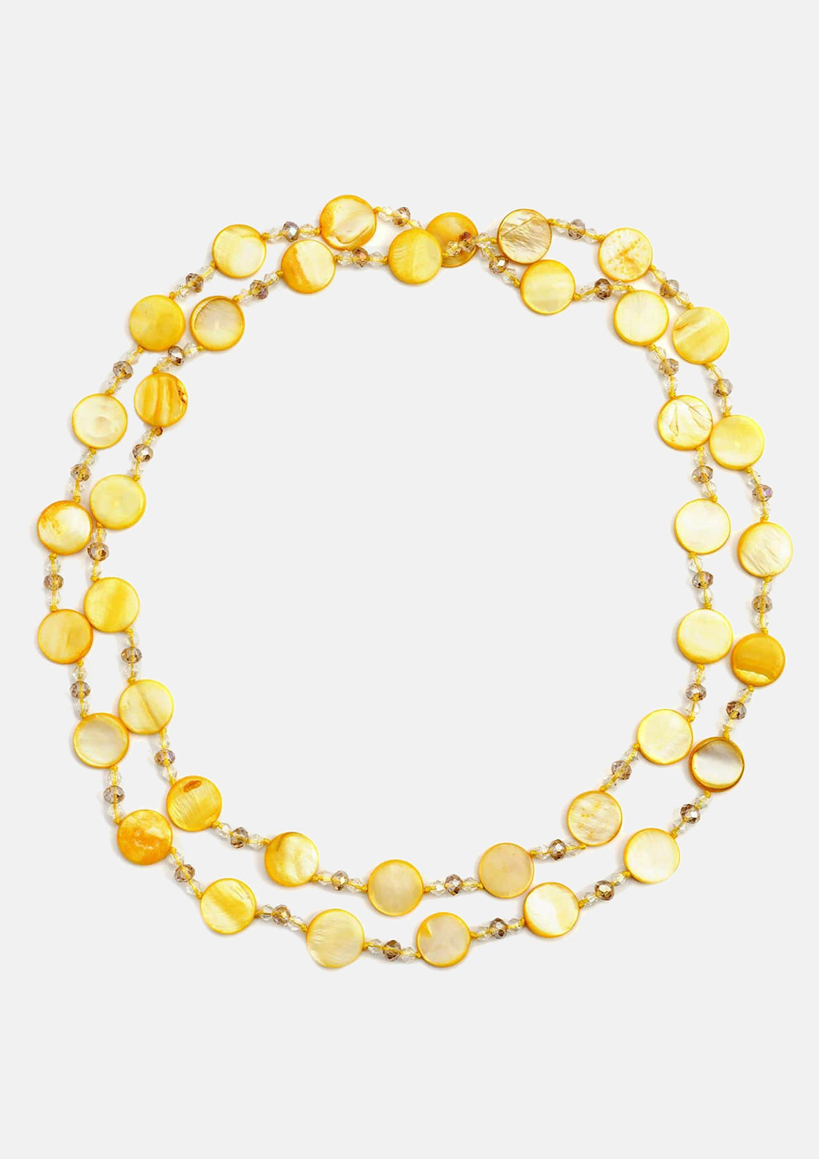 Shell Pearl & Glass Beaded Necklace