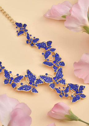 Austrian Crystal Butterfly Necklace