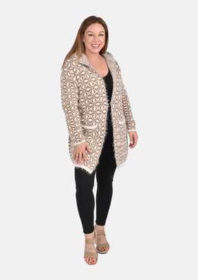 Hooded Cardigan With Pockets