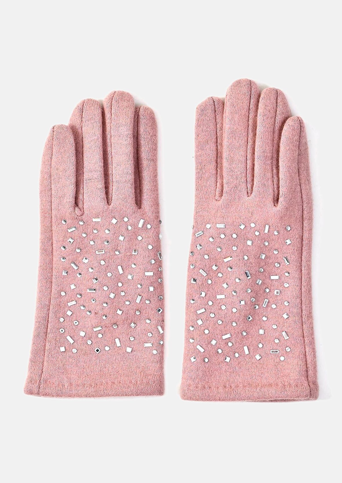 Crystal Pattern Gloves & Hat Set