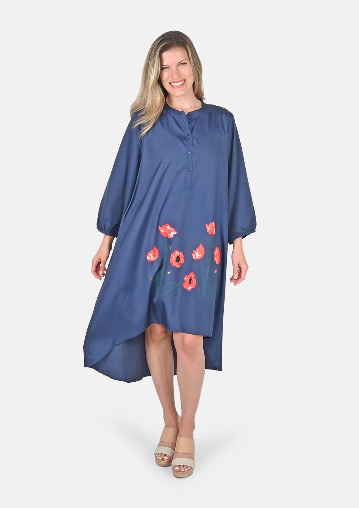 Poppy Print Tunic Dress