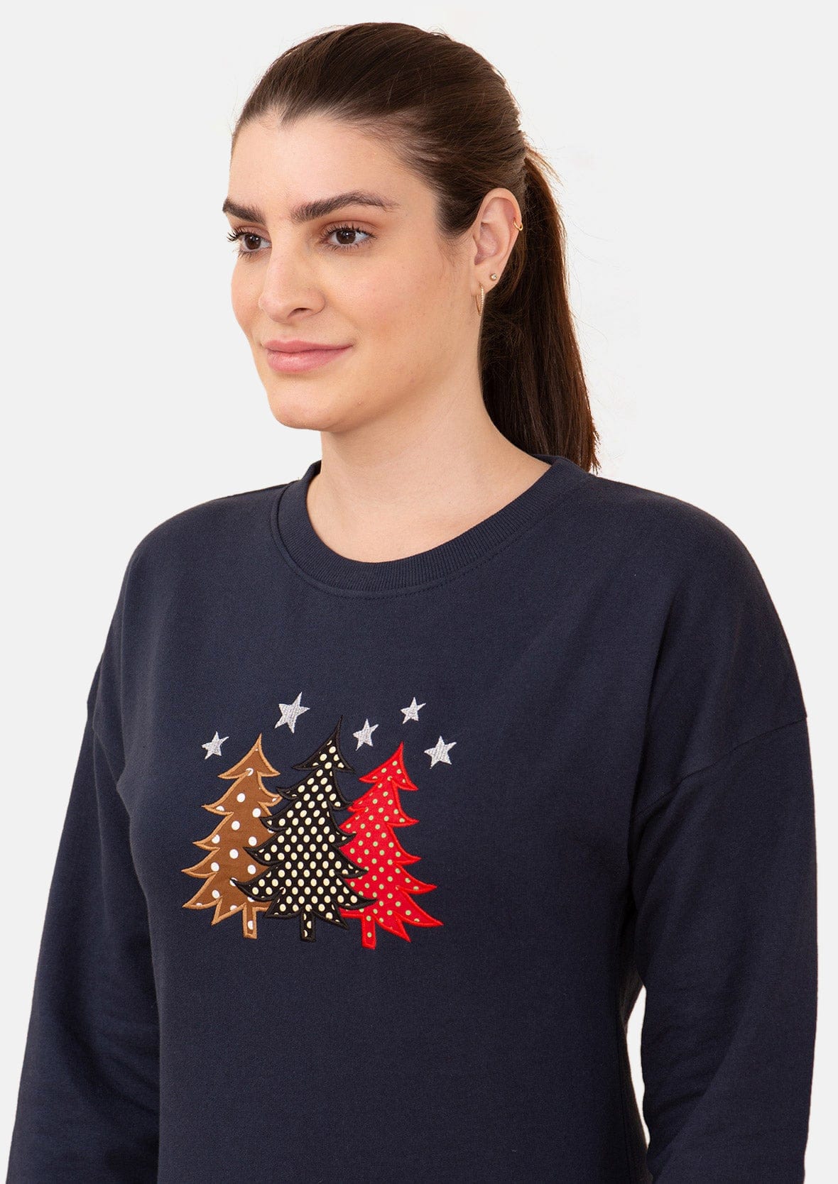 Christmas Tree Graphic Holiday Sweatshirt