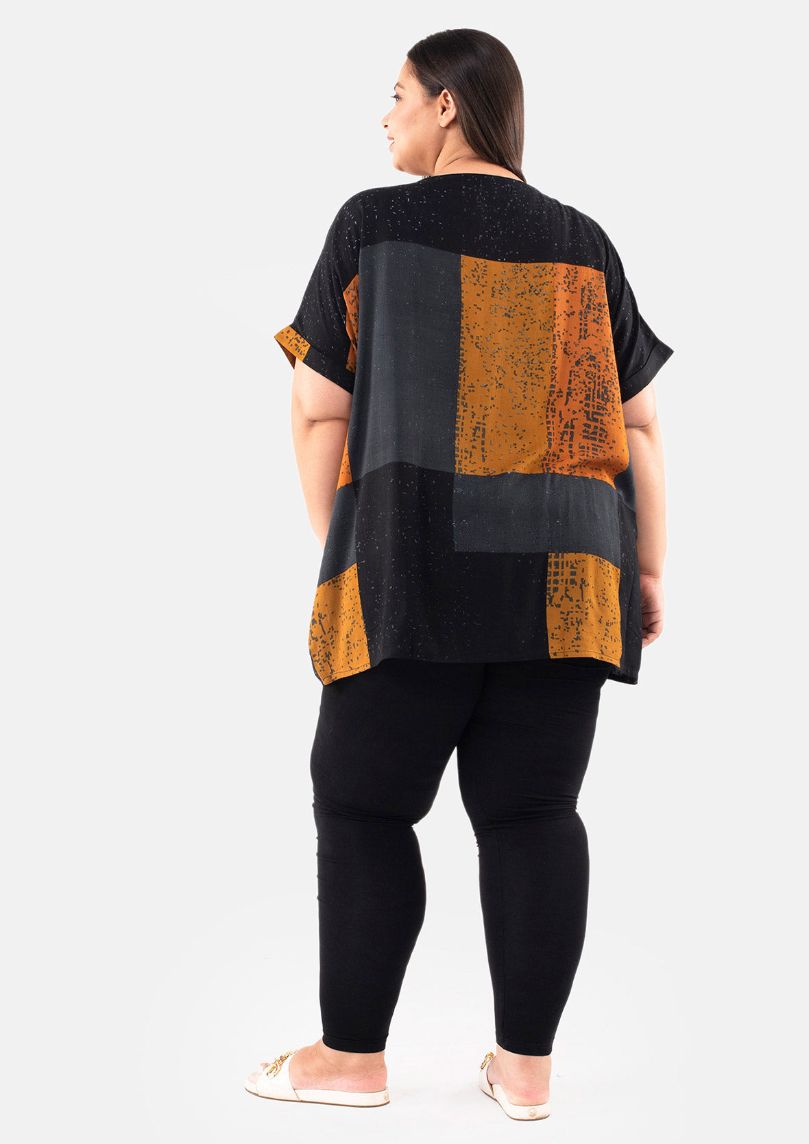 Colorblock Tunic With Pockets