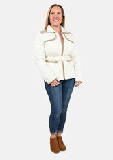 colorblock quilted white jacket #color_Quilted White