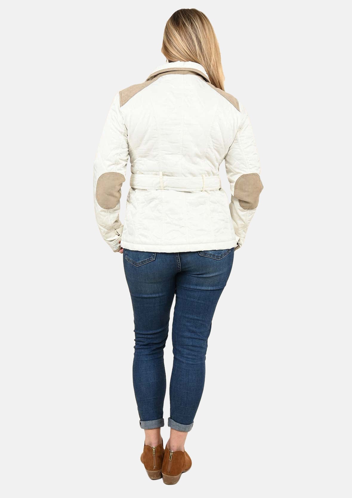 back side of colorblock quilted white jacket #color_Quilted White
