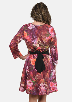 Floral Dress With Back Tie
