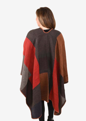 Supersoft Patchwork Poncho