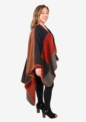 Supersoft Patchwork Poncho
