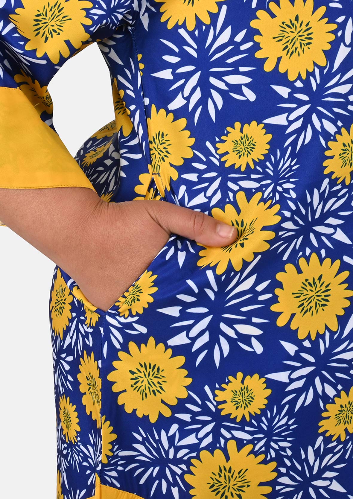 Daisy Handkerchief Kaftini with Pockets