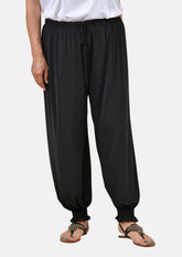 jogger black pants with elasticated waist #color_Black